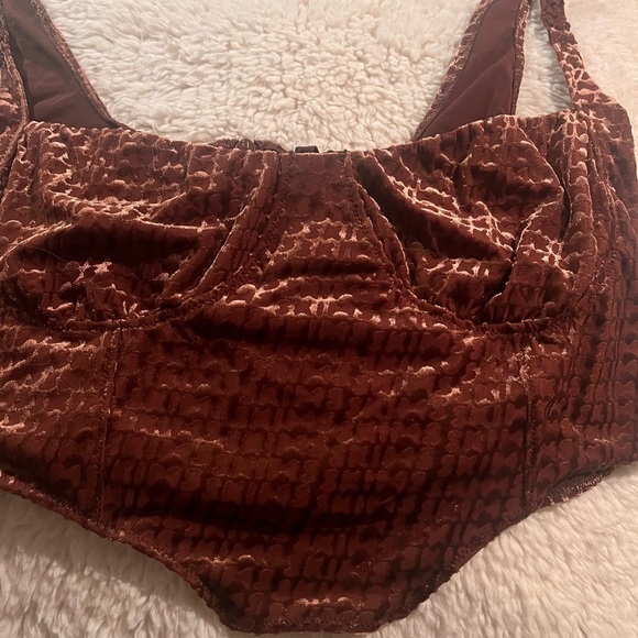Skims bustier corset top chestnut 2x - Picture 2 of 6